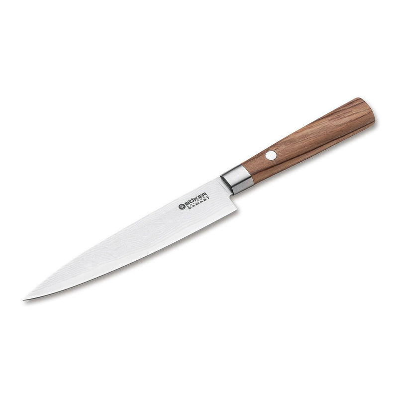 Boker Damascus Olive 5.9" Utility Knife