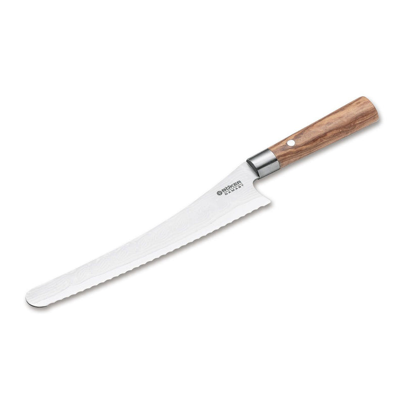 Boker Damascus Olive 9.3" Bread Knife