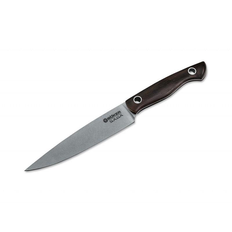 Boker Saga 6" Utility Knife - Grenadill Wood