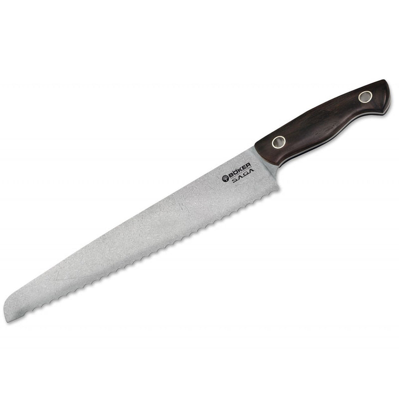 Boker Saga 9.3" Bread Knife - Grenadill Wood