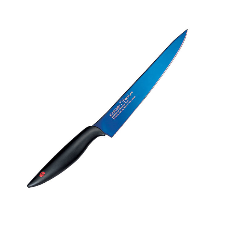 Chroma Kasumi Titanium: 7 3/4" Carving Knife - Blue