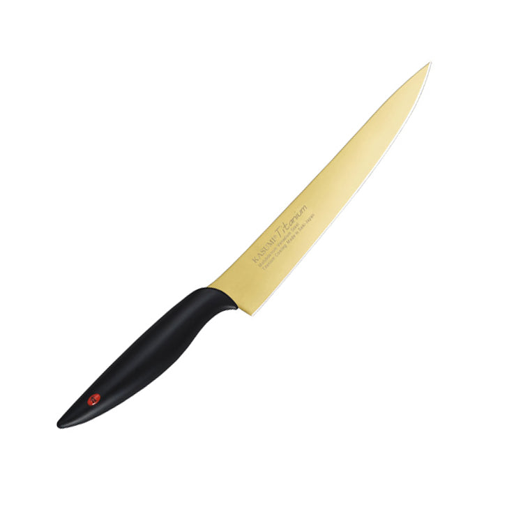 Chroma Kasumi Titanium: 7 3/4" Carving Knife - Gold