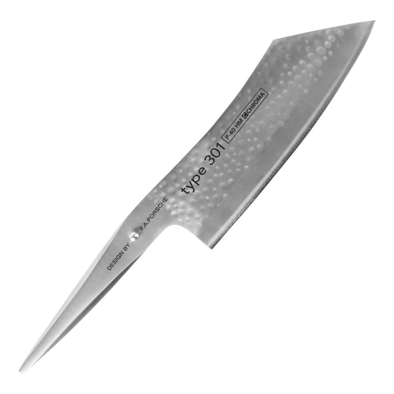 Chroma type 301 - 7 1/4" Hakata Santoku Knife - Hammered Finish