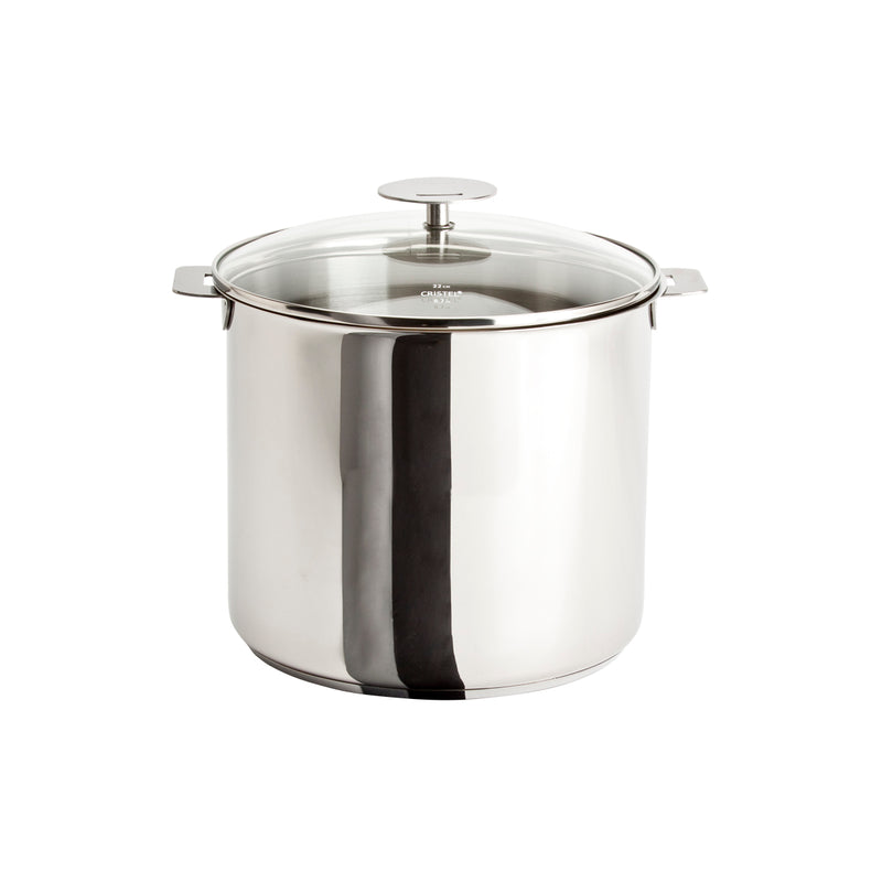 Cristel Casteline Removable Handle - 10 Qt Stockpot w/Lid