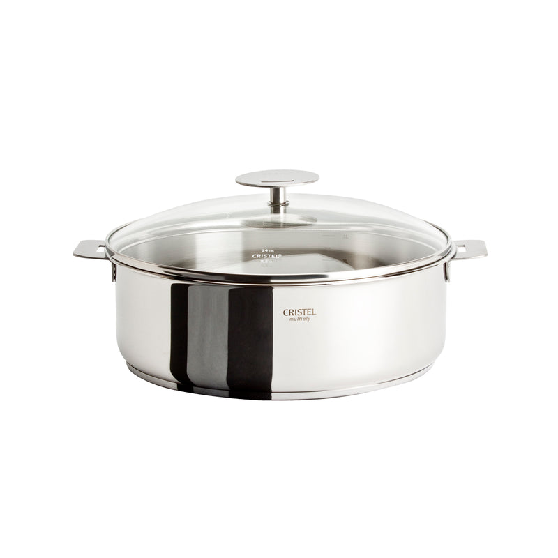 Cristel Casteline Removable Handle - 5 Qt Saute Pan w/Lid