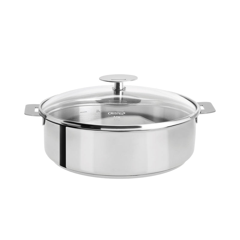 Cristel Mutine Removable Handle - 3.5 Qt Saute Pan w/Lid