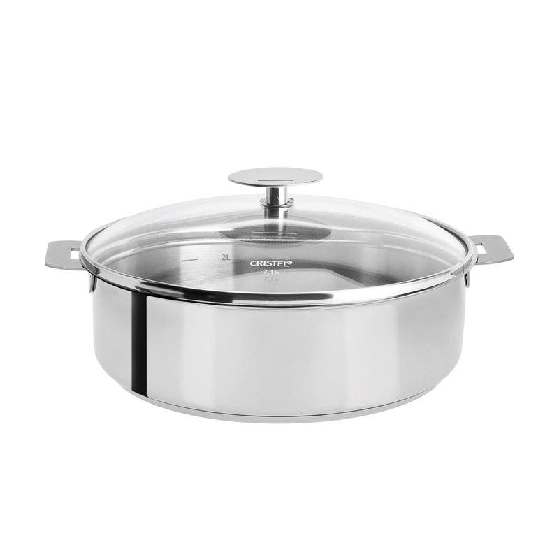 Cristel Mutine Removable Handle - 4.5 Qt Saute Pan w/Lid