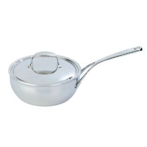 Demeyere Atlantis - 2.1 Qt Stainless Conic Saute Pan with Stainless Steel Lid