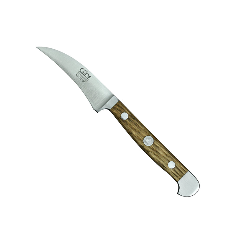Güde Alpha Barrel Oak Series - 2 1/4" Bird's Beak Knife