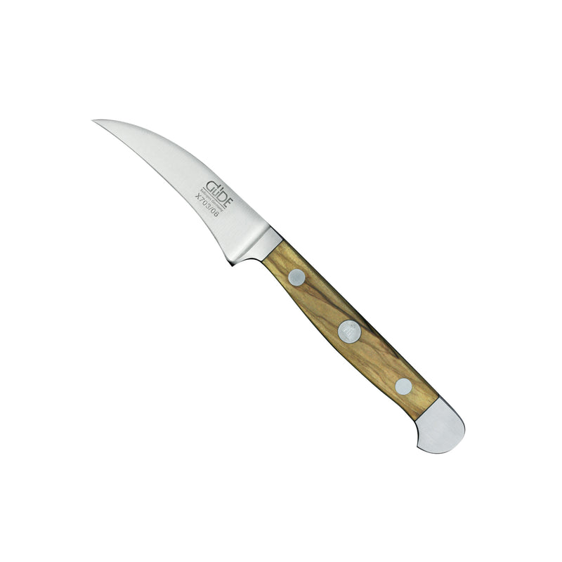 Güde Alpha Olive Series - 2 1/4" Bird's Beak Knife