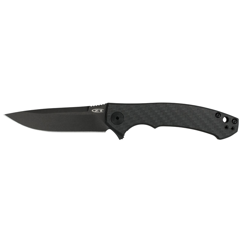 Kershaw ZT - 3.25" Sinkevich Flipper Knife - Carbon Fiber Handle