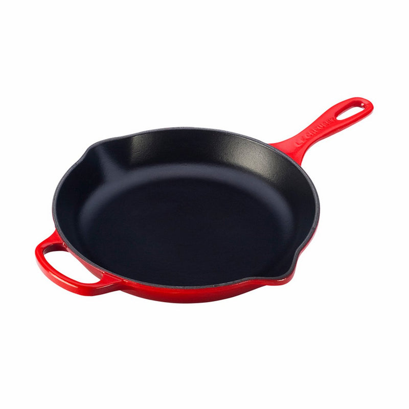 Le Creuset 10 1/4" (1 3/4 Qt.) Signature Iron Handle Skillet - Cherry