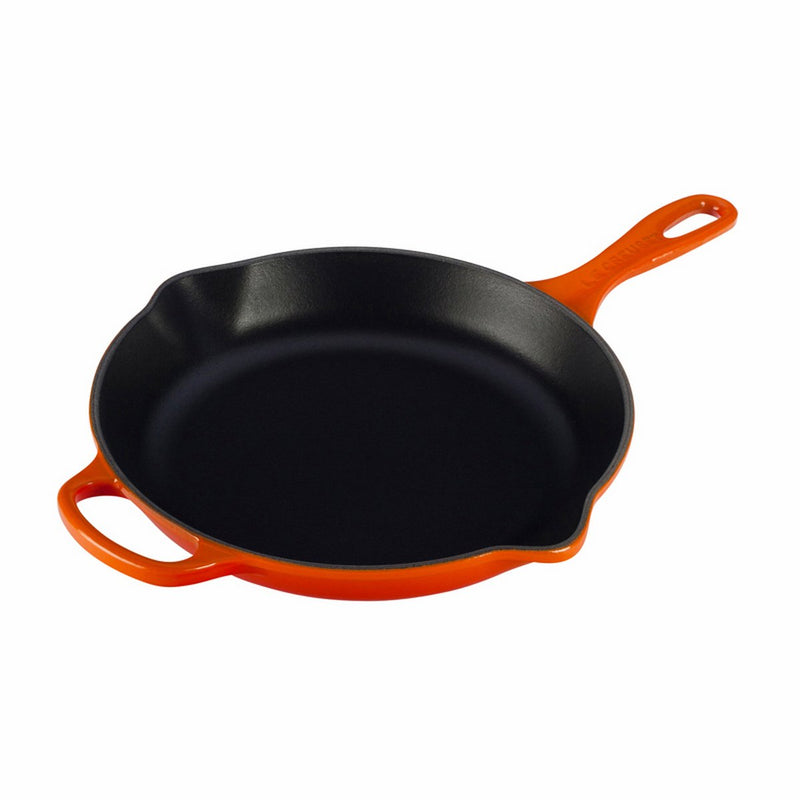 Le Creuset 10 1/4" (1 3/4 Qt.) Signature Iron Handle Skillet - Flame