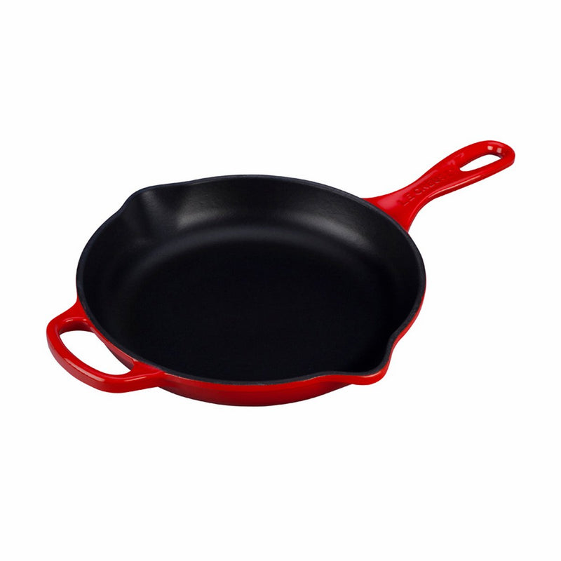 Le Creuset 9" (1 3/8 Qt.) Signature Iron Handle Skillet - Cherry