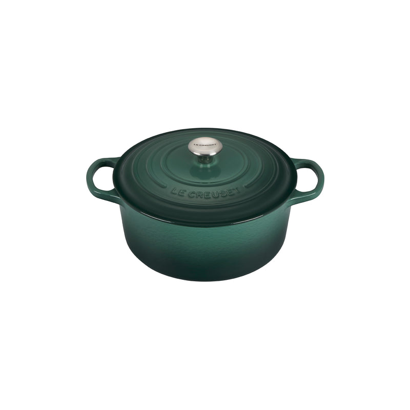 Le Creuset 4 1/2 Qt. Signature Round Dutch Oven w/Stainless Steel Knob - Artichaut- Personalized Engraving Available