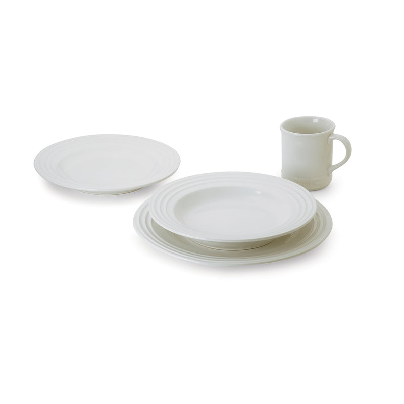 Le Creuset 4 Piece Dinnerware Set - White