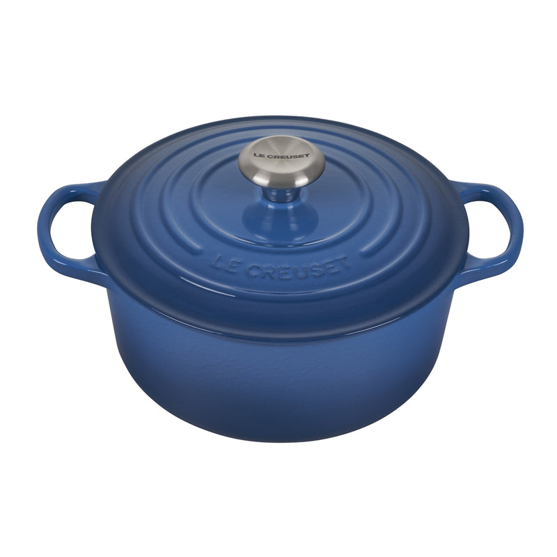 Le Creuset 4 1/2 Qt. Signature Round Dutch Oven w/Stainless Steel Knob - Marseille- Personalized Engraving Available