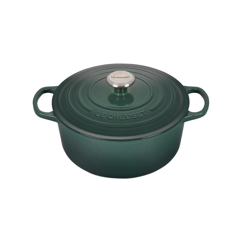Le Creuset 5 1/2 Qt. Signature Round Dutch Oven w/Stainless Steel Knob - Artichaut- Personalized Engraving Available