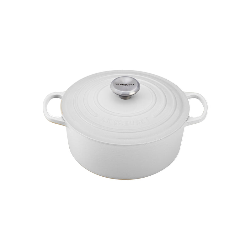 Le Creuset 5 1/2 Qt. Signature Round French Oven - White