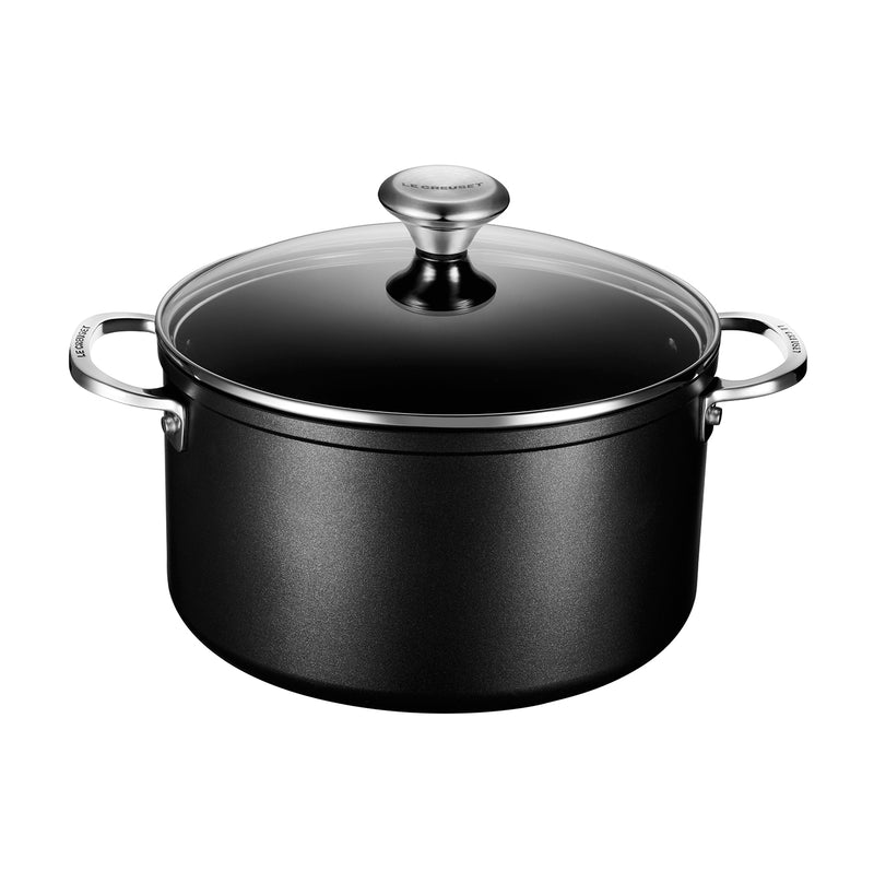 Le Creuset 6 1/3 Qt. Stockpot w/Glass Lid - Toughened Nonstick PRO