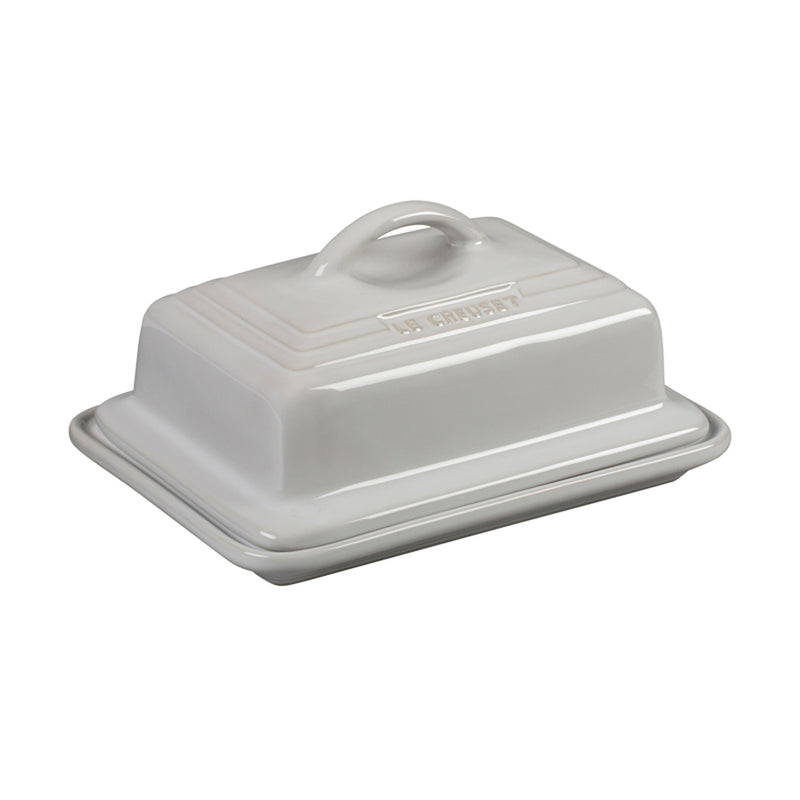 Le Creuset 6 3/4" x 5" Heritage Butter Dish - White