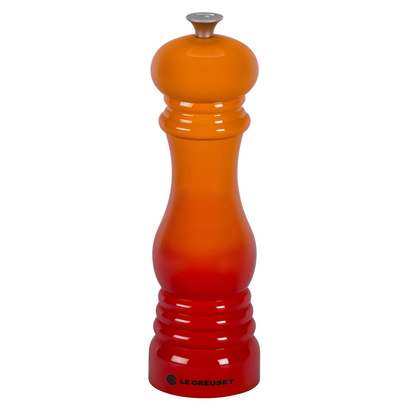 Le Creuset 8" x 2 1/2" Pepper Mill - Flame