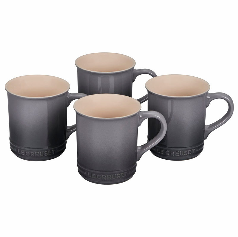 Le Creuset Set of 4 - 14 oz. Mugs - Oyster