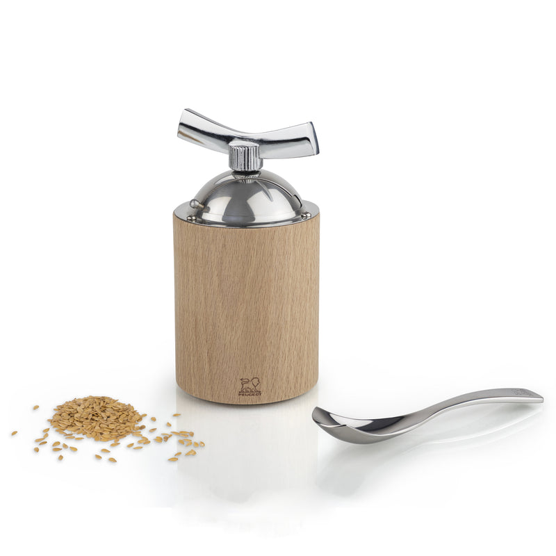 Peugeot Isen Natural Wood/Stainless Flax Seed Mill - 18cm/7"