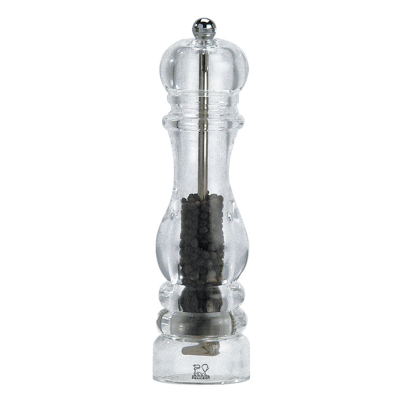 Peugeot Nancy Clear Acrylic Pepper Mill - 22cm/8.75"