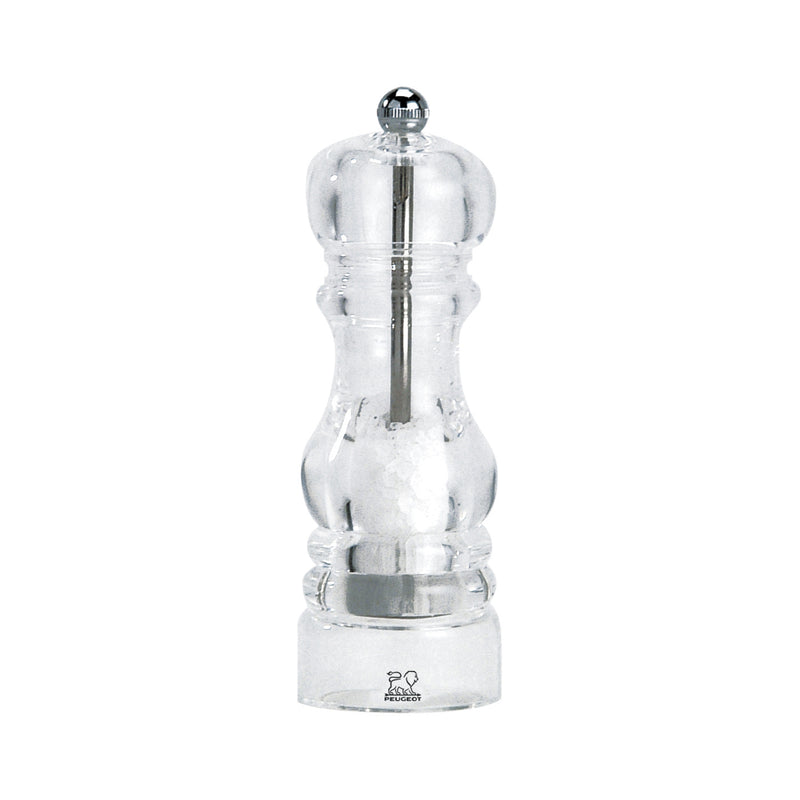 Peugeot Nancy Clear Acrylic Salt Mill - 18cm/7"