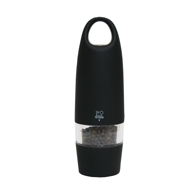 Peugeot Zest Electric Black Soft Touch Pepper Mill 18cm/7"