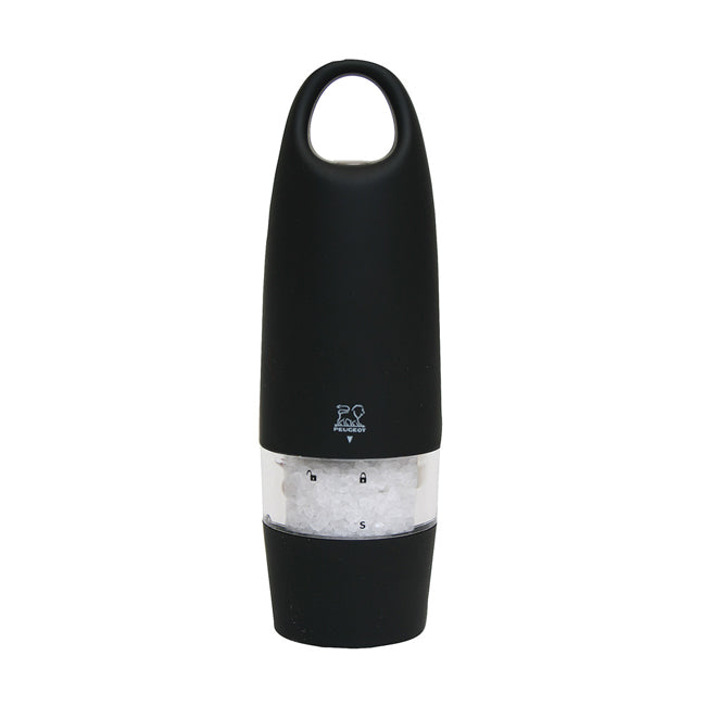 Peugeot Zest Electric Black Soft Touch Salt Mill 18cm/7"