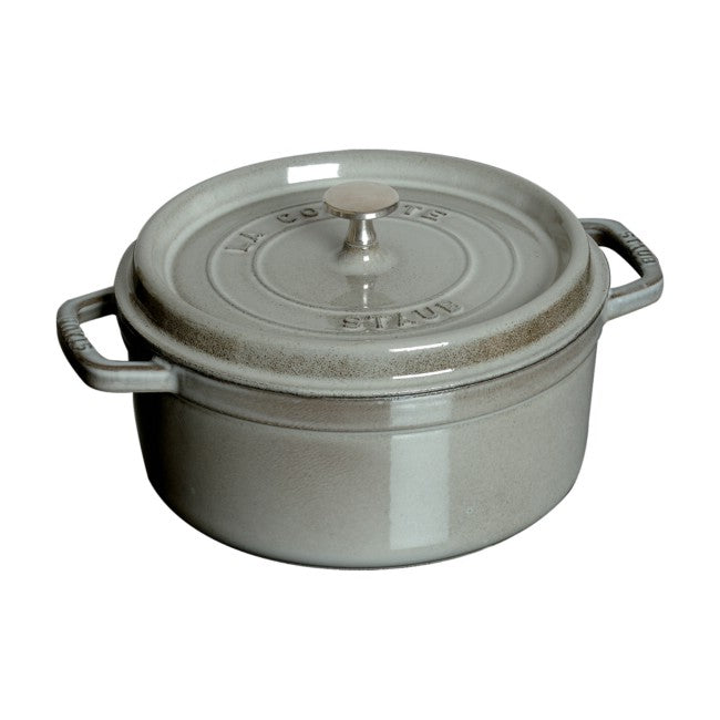 Staub Round Cocotte - 9Qt - Graphite Grey