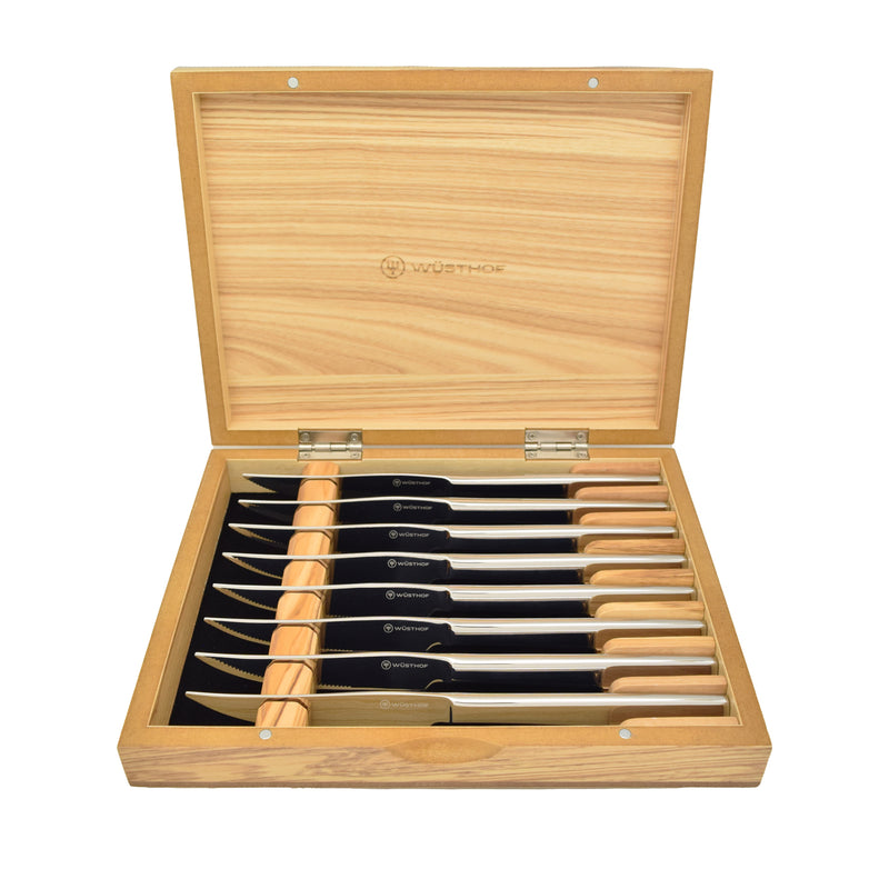Wusthof - 8 Pc. Mignon Stainless Steel Knife Set in Olivewood Chest