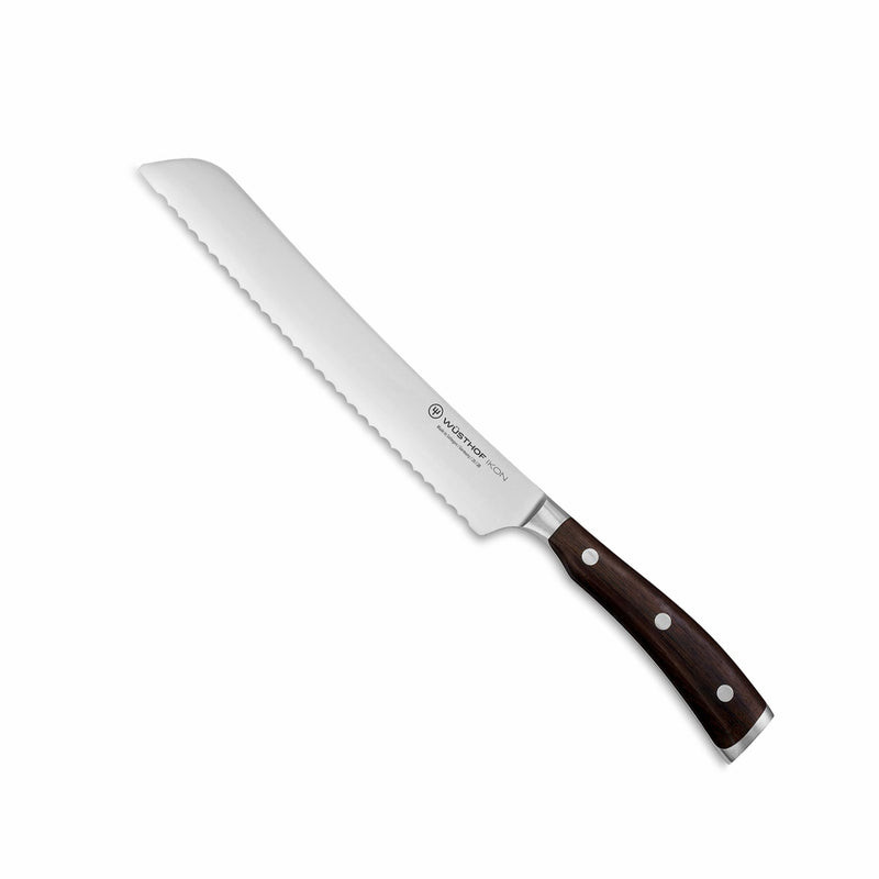 Wusthof Ikon Blackwood - 8" Bread Knife