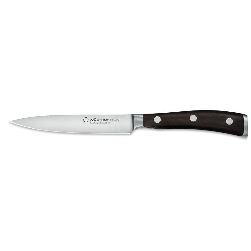 Wusthof Ikon Blackwood - 4 1/2" Utility Knife