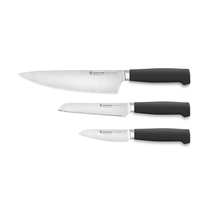 Wusthof Partner - 3 Pc. Knife Set, 3 1/2" Paring, 8" Chef's, 5" Serrated Utility