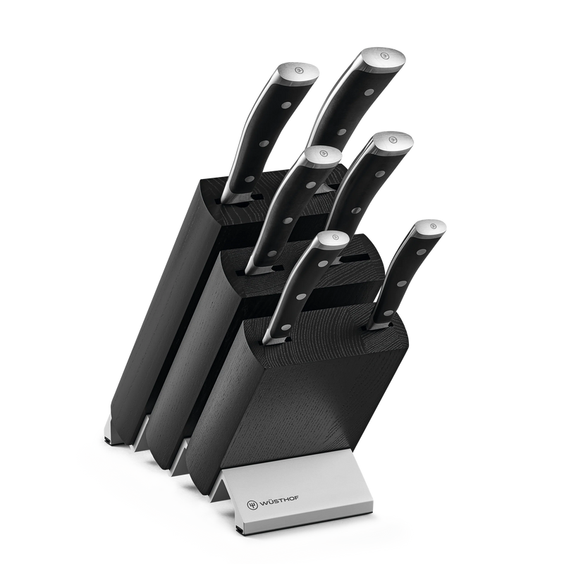 Wusthof Classic Ikon - 8 Pc. Knife Block Set, Black