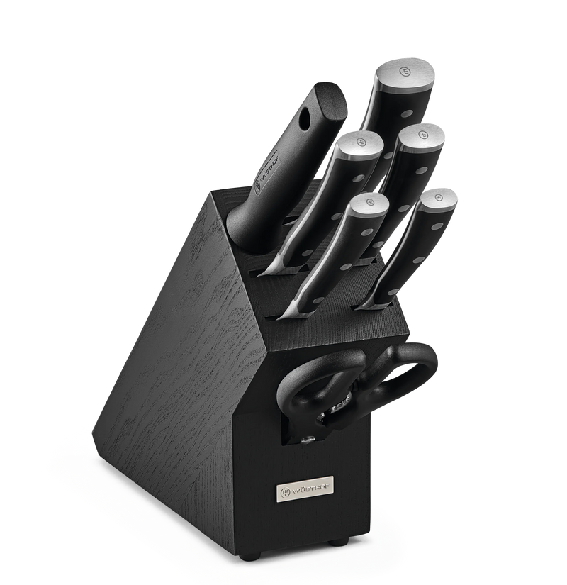 Wusthof Classic Ikon - 8 Pc. Knife Block Set, Black