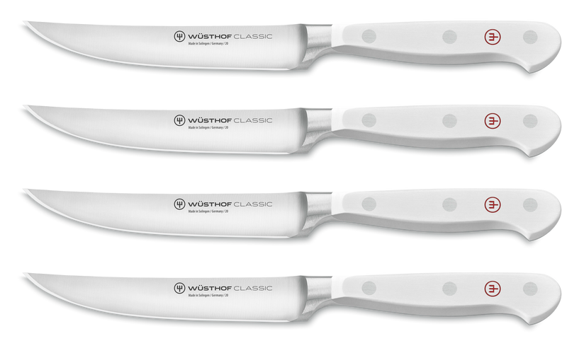Wusthof Classic White - 4 Pc. Steak Knife Set- Personalized Engraving Available