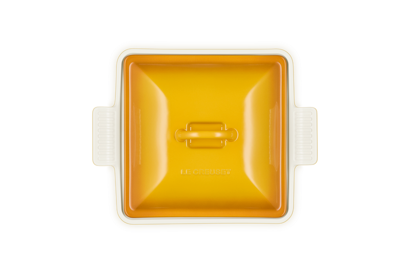 Le Creuset 2 1/2 Qt. (9") Heritage Covered Square Casserole - Nectar