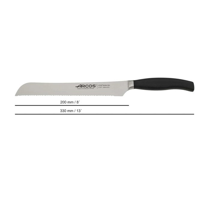 Arcos Clara Series - 5 Pc. Knife Block Set, Includes Sharpening Steel
