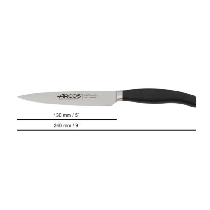 Arcos Clara Series - 5 Pc. Knife Block Set, Includes Sharpening Steel