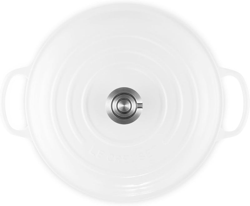 Le Creuset 3 1/2 Qt. Signature Braiser w/Crucible SS Knob - White
