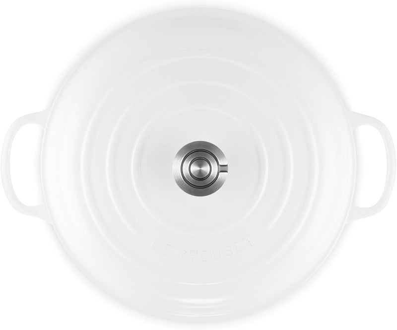 Le Creuset 5 Qt. Signature Braiser w/Crucible SS Knob - White