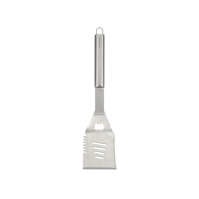 Le Creuset 17 1/2" Outdoor BBQ Slotted Turner - Alphine Outdoor Collection - Stainless Steel