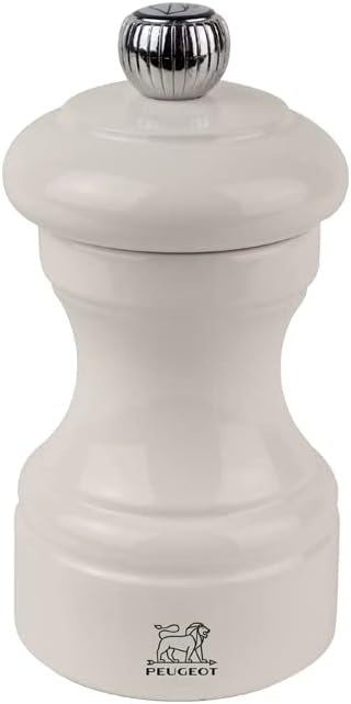 Peugeot Bistro Ivory Lacquer Pepper Mill - 10cm/4"