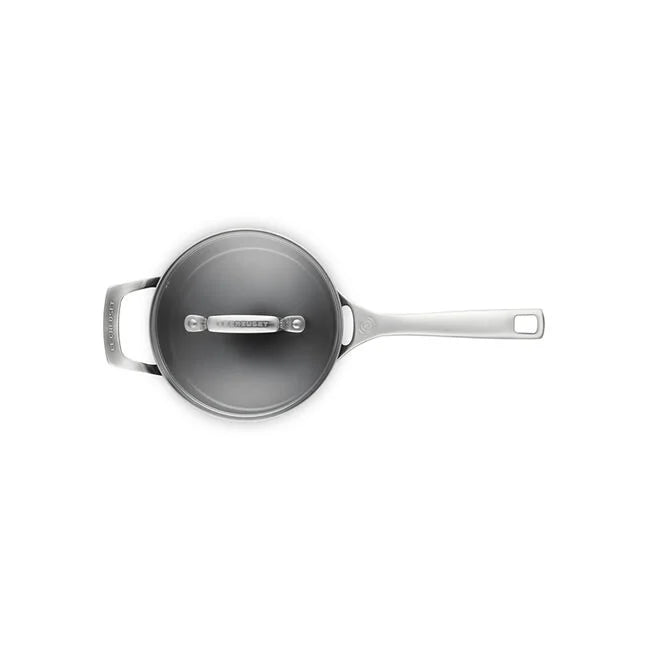 Le Creuset 3 Qt. Essential Non-Stick Ceramic Saucepan w/Glass Lid