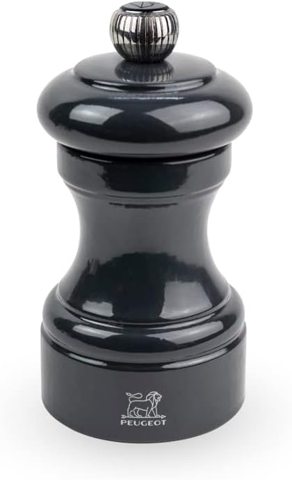 Peugeot Bistro Slate Grey Lacquer Pepper Mill - 10cm/4"