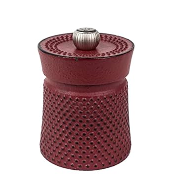 Peugeot BALI FONTE Red Cast Iron Pepper Mill - 8cm/3"